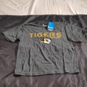 Champion Kid's University Of Missouri Tigers Graphic Tee Shirt with Yellow Logo